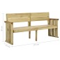 vidaXL Banco de jardín de madera de pino impregnada 172 cm vidaXL Banco de jardín de madera de pino impregnada 172 cm