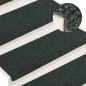vidaXL Alfombrilla de escaleras 15 uds tela punzonada marrón 65x21x4cm vidaXL Alfombrilla de escaleras 15 uds tela punzonada marrón 65x21x4cm