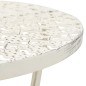 vidaXL Mesa bistró estilo vintage metal redonda 40x70 cm blanca vidaXL Mesa bistró estilo vintage metal redonda 40x70 cm blanca