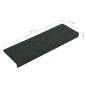 vidaXL Alfombrilla de escaleras 15 uds tela punzonada marrón 65x21x4cm vidaXL Alfombrilla de escaleras 15 uds tela punzonada marrón 65x21x4cm