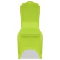 vidaXL Funda de silla elástica 6 unidades verde vidaXL Funda de silla elástica 6 unidades verde