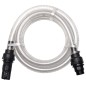 vidaXL Manguera de succión con conectores 7 m 22 mm blanca vidaXL Manguera de succión con conectores 7 m 22 mm blanca