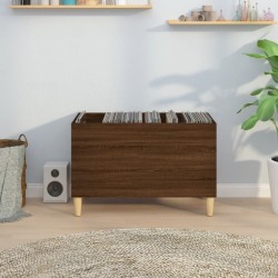 vidaXL Mueble discos madera contrachapada roble marrón 74,5x38x48 cm