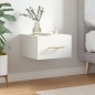 vidaXL Mesita de noche de pared blanco 35x35x20 cm vidaXL Mesita de noche de pared blanco 35x35x20 cm
