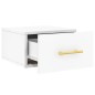 vidaXL Mesita de noche de pared blanco 35x35x20 cm vidaXL Mesita de noche de pared blanco 35x35x20 cm