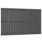vidaXL Cabecero de cama de pared madera maciza pino gris 147x3x90 cm
