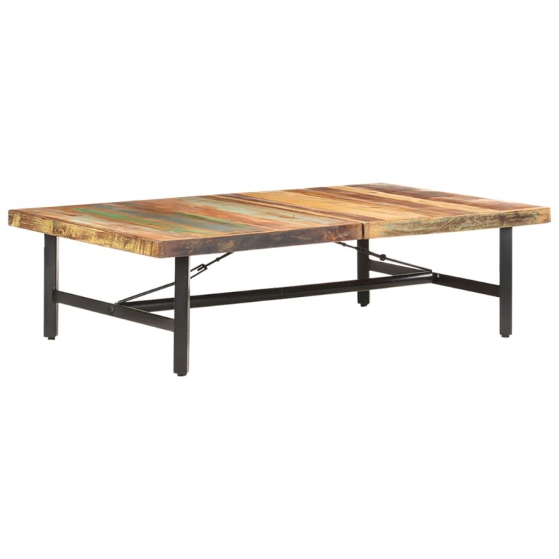 vidaXL Mesa de centro de madera maciza reciclada 142x90x42 cm vidaXL Mesa de centro de madera maciza reciclada 142x90x42 cm