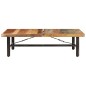 vidaXL Mesa de centro de madera maciza reciclada 142x90x42 cm vidaXL Mesa de centro de madera maciza reciclada 142x90x42 cm