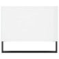 vidaXL Mesa de centro madera contrachapada blanco brillo 90x50x40 cm