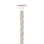 vidaXL Cuerda de trabajo polipropileno blanco 8 mm 25 m vidaXL Cuerda de trabajo polipropileno blanco 8 mm 25 m