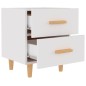 vidaXL Mesita de noche color blanco 40x35x47,5 cm vidaXL Mesita de noche color blanco 40x35x47,5 cm