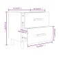 vidaXL Mesita de noche color blanco 40x35x47,5 cm vidaXL Mesita de noche color blanco 40x35x47,5 cm