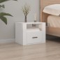 vidaXL Mesitas de noche de pared 2 uds blanco 50x36x40 cm