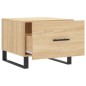 vidaXL Mesas de centro 2 uds madera ingeniería roble Sonoma 50x50x40cm