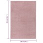 vidaXL Alfombra de pelo corto rosa 200x290 cm vidaXL Alfombra de pelo corto rosa 200x290 cm