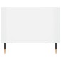 vidaXL Mesa de centro madera de ingeniería blanco brillo 60x50x40 cm vidaXL Mesa de centro madera de ingeniería blanco brillo 60x50x40 cm