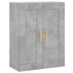 vidaXL Armario de pared madera ingeniería gris hormigón 69,5x34x90 cm