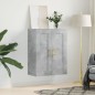 vidaXL Armario de pared madera ingeniería gris hormigón 69,5x34x90 cm