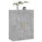 vidaXL Armario de pared madera ingeniería gris hormigón 69,5x34x90 cm