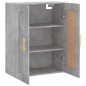 vidaXL Armario de pared madera ingeniería gris hormigón 69,5x34x90 cm