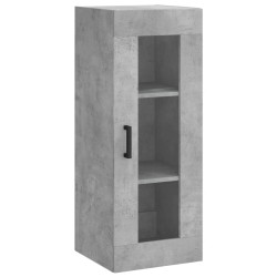 vidaXL Armario de pared gris hormigón 34,5x34x90 cm
