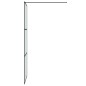 vidaXL Mampara de ducha vidrio ESG esmerilado negro 80x195 cm vidaXL Mampara de ducha vidrio ESG esmerilado negro 80x195 cm