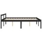 vidaXL Cama para personas mayores madera maciza pino negra 120x200 cm vidaXL Cama para personas mayores madera maciza pino negra 120x200 cm