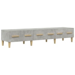 vidaXL Mueble de TV madera contrachapada gris hormigón 150x34,5x30 cm