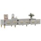 vidaXL Mueble de TV madera contrachapada gris hormigón 150x34,5x30 cm vidaXL Mueble de TV madera contrachapada gris hormigón 150x34,5x30 cm