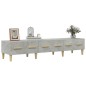 vidaXL Mueble de TV madera contrachapada gris hormigón 150x34,5x30 cm vidaXL Mueble de TV madera contrachapada gris hormigón 150x34,5x30 cm