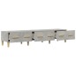 vidaXL Mueble de TV madera contrachapada gris hormigón 150x34,5x30 cm vidaXL Mueble de TV madera contrachapada gris hormigón 150x34,5x30 cm