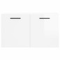 vidaXL Armario pared madera contrachapada blanco brillo 60x36,5x35 cm vidaXL Armario pared madera contrachapada blanco brillo 60x36,5x35 cm