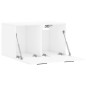 vidaXL Armario pared madera contrachapada blanco brillo 60x36,5x35 cm vidaXL Armario pared madera contrachapada blanco brillo 60x36,5x35 cm
