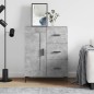 vidaXL Aparador de madera de ingeniería gris hormigón 69,5x34x90 cm vidaXL Aparador de madera de ingeniería gris hormigón 69,5x34x90 cm
