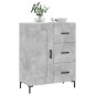 vidaXL Aparador de madera de ingeniería gris hormigón 69,5x34x90 cm vidaXL Aparador de madera de ingeniería gris hormigón 69,5x34x90 cm