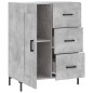 vidaXL Aparador de madera de ingeniería gris hormigón 69,5x34x90 cm vidaXL Aparador de madera de ingeniería gris hormigón 69,5x34x90 cm