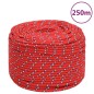 vidaXL Cuerda de barco polipropileno rojo 8 mm 250 m vidaXL Cuerda de barco polipropileno rojo 8 mm 250 m