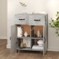 vidaXL Aparador de madera de ingeniería gris hormigón 69,5x34x90 cm vidaXL Aparador de madera de ingeniería gris hormigón 69,5x34x90 cm