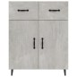 vidaXL Aparador de madera de ingeniería gris hormigón 69,5x34x90 cm vidaXL Aparador de madera de ingeniería gris hormigón 69,5x34x90 cm