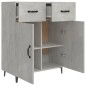vidaXL Aparador de madera de ingeniería gris hormigón 69,5x34x90 cm vidaXL Aparador de madera de ingeniería gris hormigón 69,5x34x90 cm