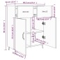 vidaXL Aparador de madera de ingeniería gris hormigón 69,5x34x90 cm vidaXL Aparador de madera de ingeniería gris hormigón 69,5x34x90 cm