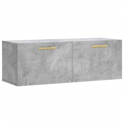 vidaXL Armario de pared madera ingeniería gris hormigón 100x36,5x35 cm