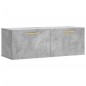 vidaXL Armario de pared madera ingeniería gris hormigón 100x36,5x35 cm vidaXL Armario de pared madera ingeniería gris hormigón 100x36,5x35 cm