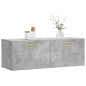 vidaXL Armario de pared madera ingeniería gris hormigón 100x36,5x35 cm vidaXL Armario de pared madera ingeniería gris hormigón 100x36,5x35 cm