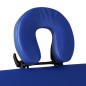 vidaXL Camilla de masaje plegable 2 zonas estructura de madera azul vidaXL Camilla de masaje plegable 2 zonas estructura de madera azul