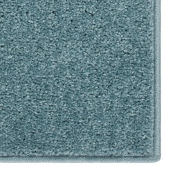 vidaXL Alfombra de pelo corto azul 80x150 cm