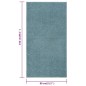 vidaXL Alfombra de pelo corto azul 80x150 cm vidaXL Alfombra de pelo corto azul 80x150 cm