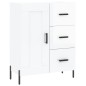 vidaXL Aparador de madera contrachapada blanco brillante 69,5x34x90 cm vidaXL Aparador de madera contrachapada blanco brillante 69,5x34x90 cm