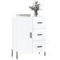 vidaXL Aparador de madera contrachapada blanco brillante 69,5x34x90 cm vidaXL Aparador de madera contrachapada blanco brillante 69,5x34x90 cm