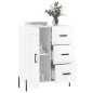 vidaXL Aparador de madera contrachapada blanco brillante 69,5x34x90 cm vidaXL Aparador de madera contrachapada blanco brillante 69,5x34x90 cm